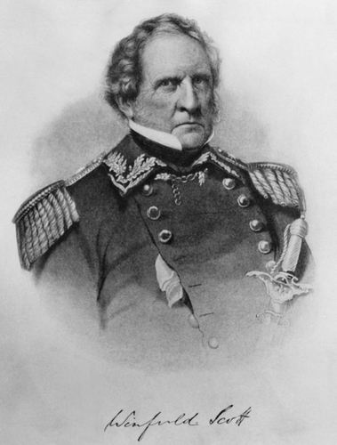 U.S. Army general Winfield Scott, (1786-1866), c. 1860's.