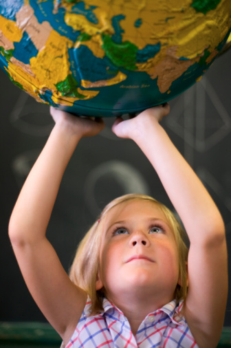 Girl with Globe