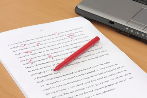 essay with proofreading marks