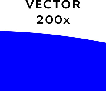 The edge of a vector circle enlarged 200x. The curve is still sharp
