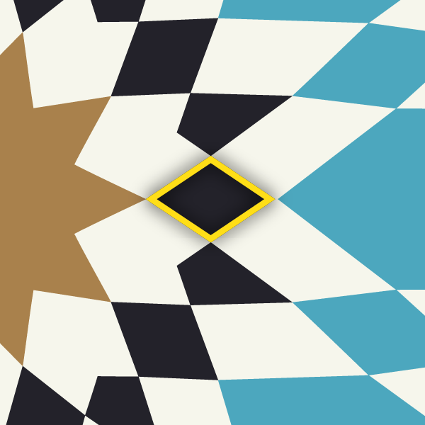 a quadrilateral in the tapestry pattern.