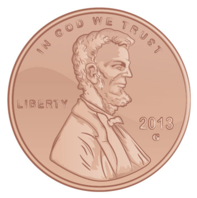 Abraham Lincoln on the penny