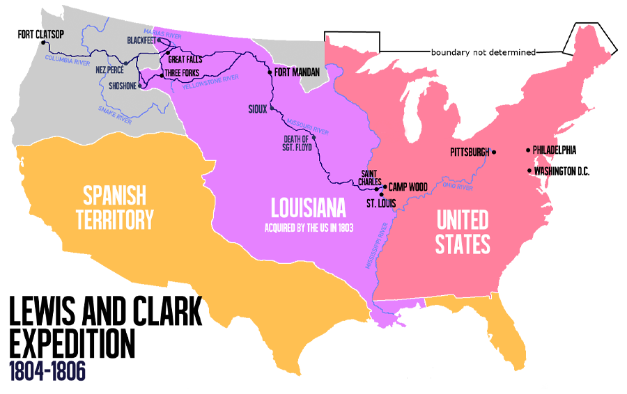 Route of the Lewis and Clark Expedition