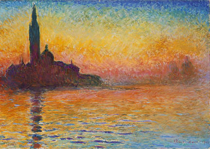 Sunset at Saint Georges by Claude Monet Sunset at Saint Georges by Claude Monet