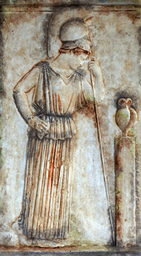 Carving of Athena