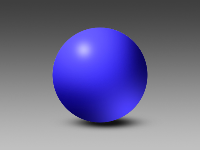 A blue circle created using raster graphics