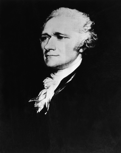 Alexander Hamilton (1755-1804), American politician, circa 1790s.