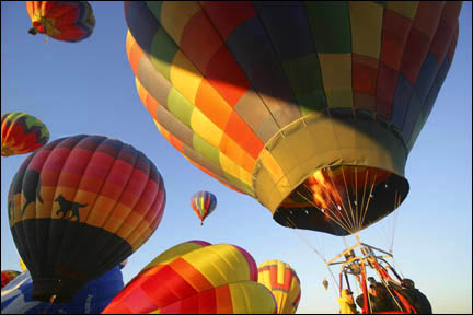 Hot air balloons