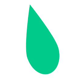 Green droplet squished.