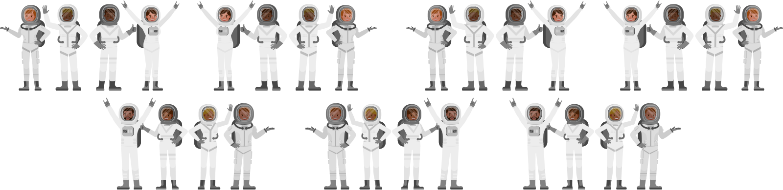 seven groups of four