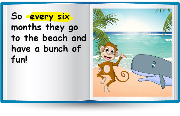 So every six months they go to the beach and have a bunch of fun!