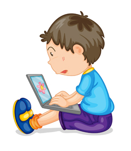 boy on laptop