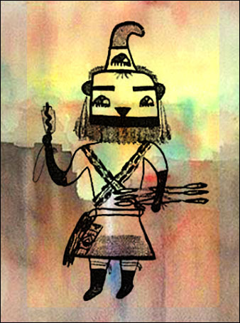 Watercolor Kachina