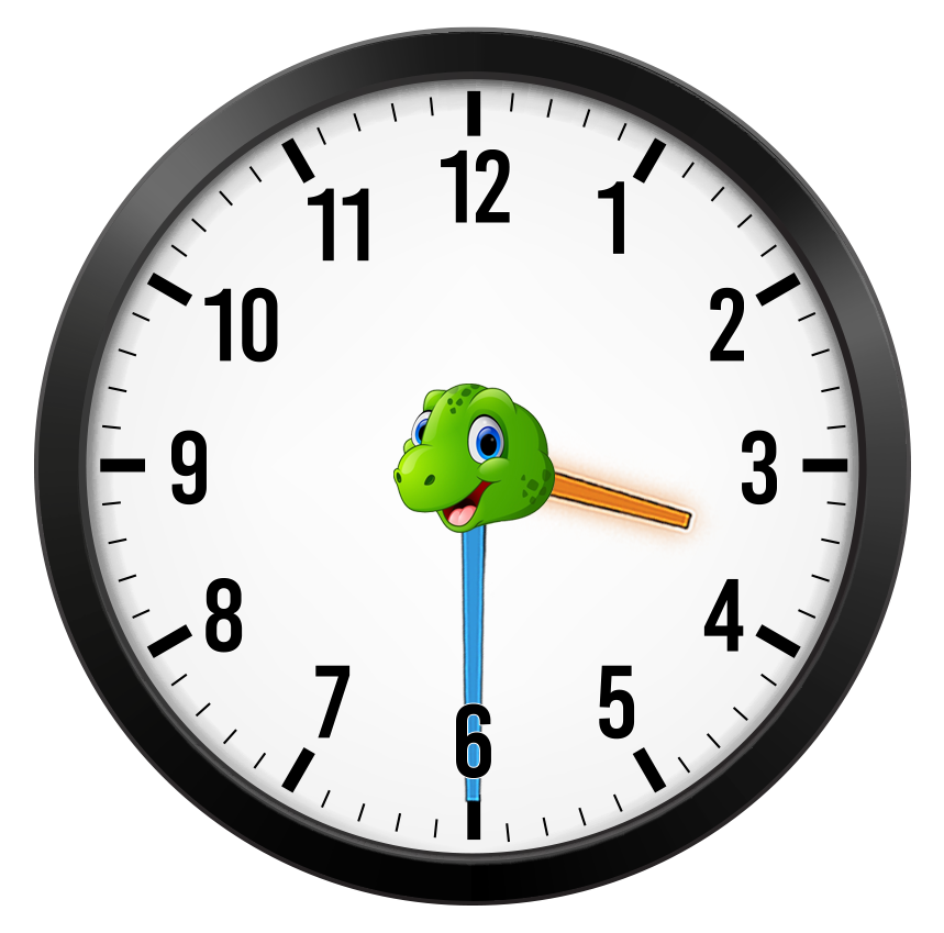 analog clock set to 3:30