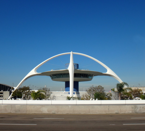 LAX airport building, California, USA.