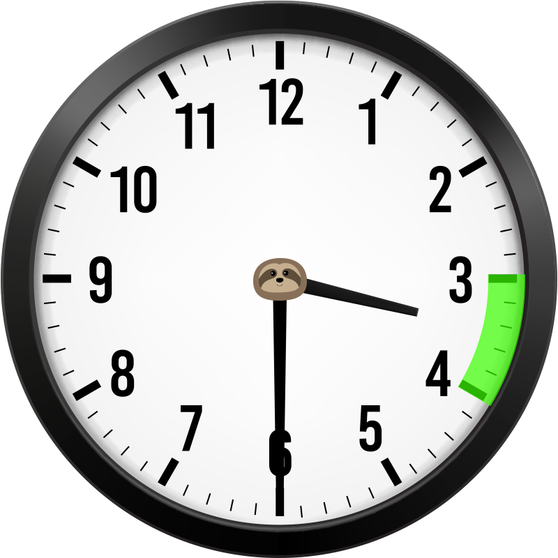 clock set to 3:30 with 3-4 highlighted