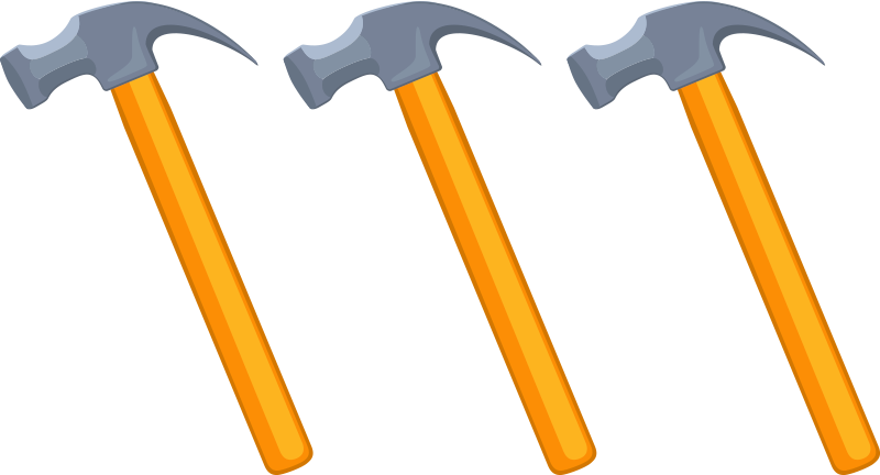 three hammers