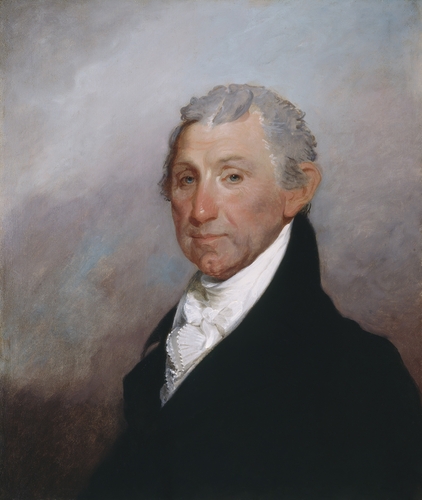 This portrait of President James Monroe was painted by Gilbert Stuart in 1817.