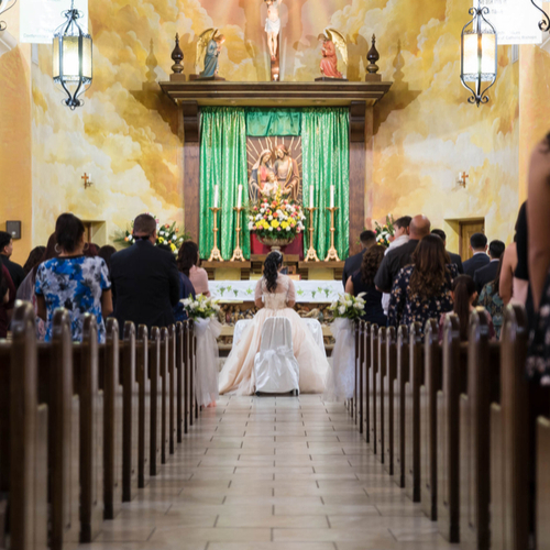 quinceanera church event ceremony