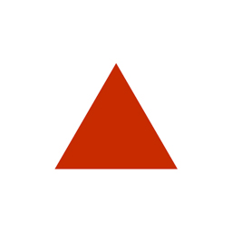Red triangle.