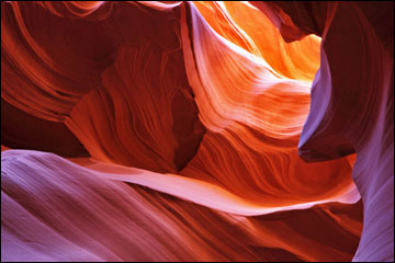 Scenic Antelope canyon in Arizona