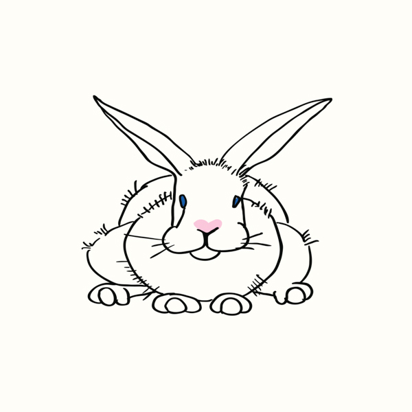 Short and wide rabbit.