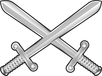 A pair of crossed swords