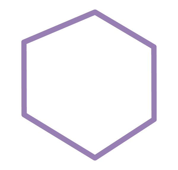a hexagon. A hexagon has 6 angles and 6 sides.