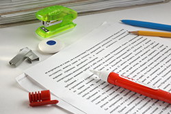 corrections on document