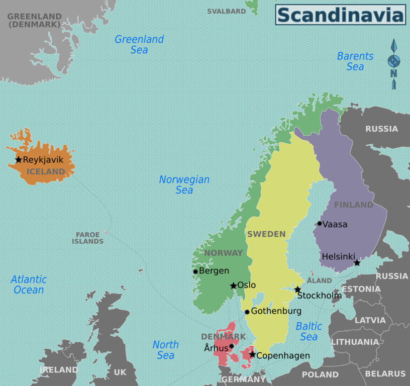 Map of Scandanavia