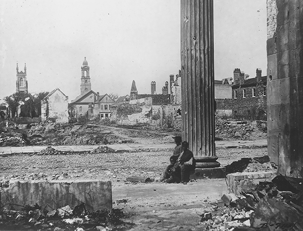 Ruins in Charleston, South Carolina, during the Civil War