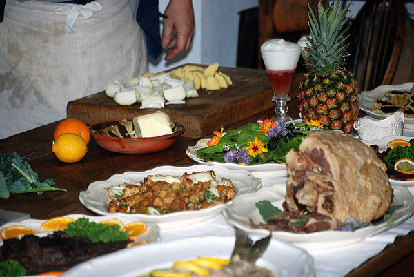 A Colonial feast.