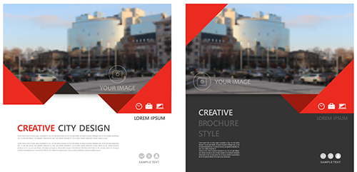 Two designs with different white space