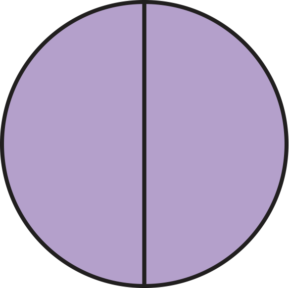 Circle with 2/2 filled in.