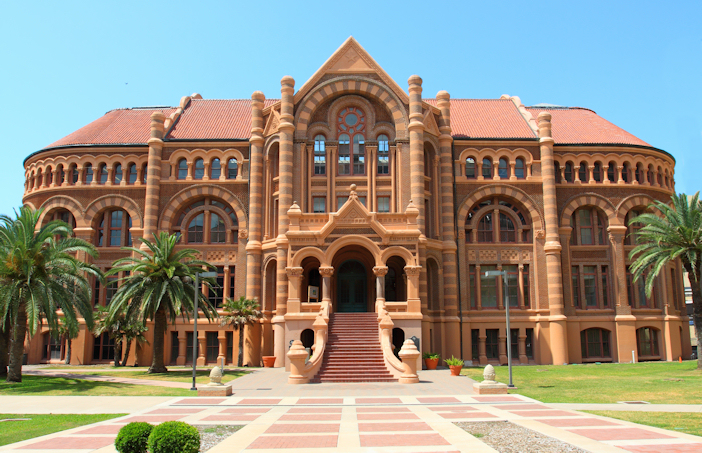 1890 Ashbel Smith Building on the campus of the University of Texas Medical Branch on Galveston Island, Texas, USA.