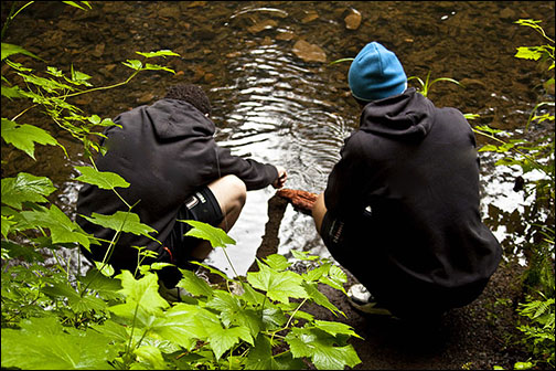 Young people being introduced to fields of study and careers in natural resources.