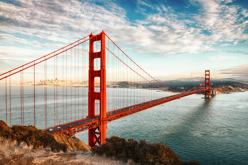 famous Golden Gate Bridge, San Francisco