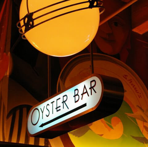 Art Deco interior at Shaw's, Chicago.