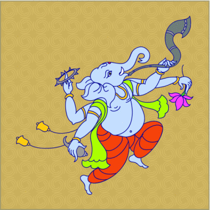 Ganesha Playing Music