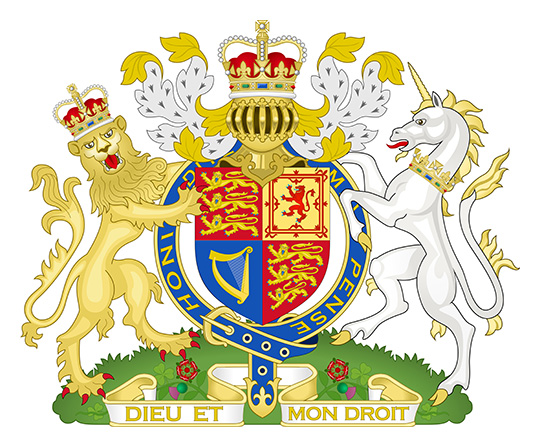 Royal Coat of Arms for the UK