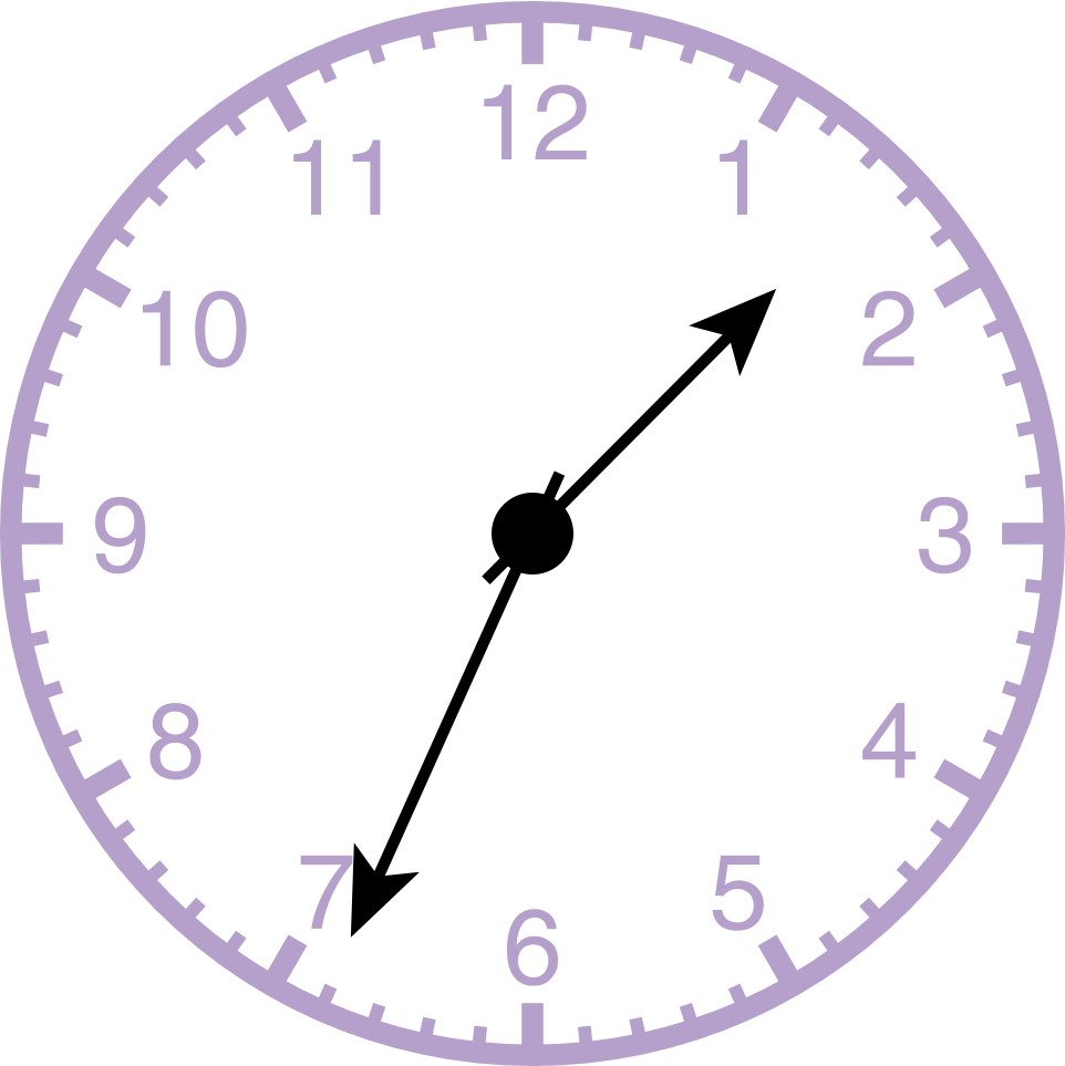 analog clock showing 1:34