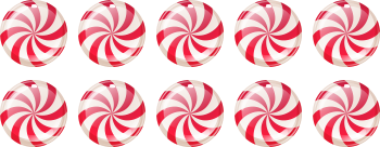 10 peppermint candies