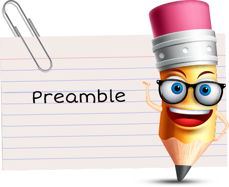 A vector illustration of an index card held by a paper clip casting a soft shadow. Good blank stationary element. Character pencil.