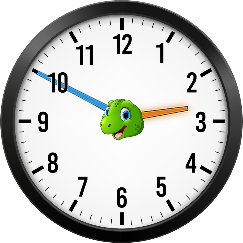 analog clock set to 2:50