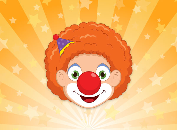 clown on a circus background