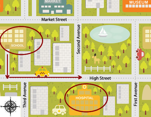 school house to the hospital