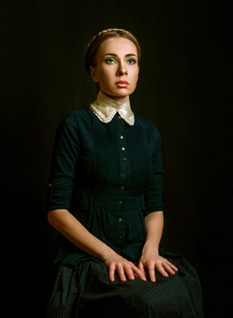 portrait of a seated woman