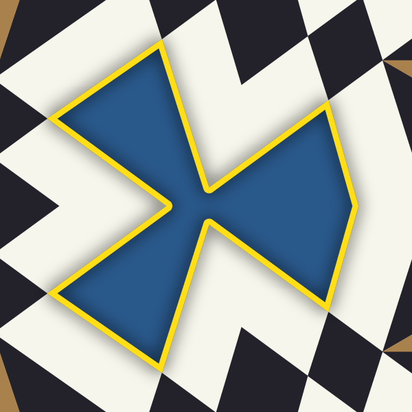 a decagon in the tapestry pattern.