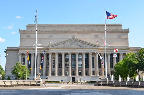 Archives of the United States Building in Washington DC