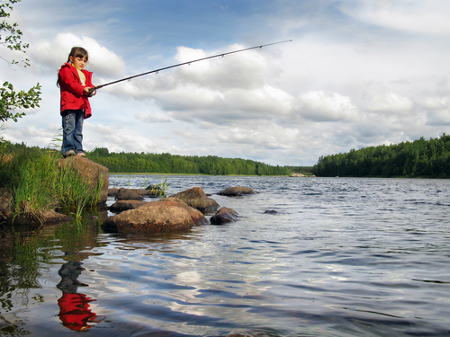 Girl Fishing